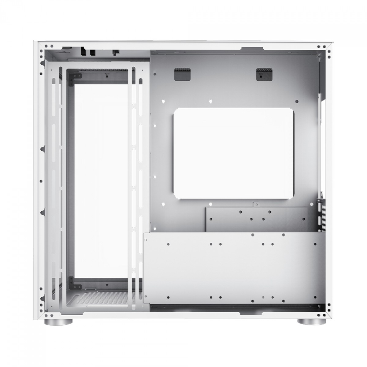 Gabinete Gamer Gamemax Lucent White, Mid Tower, ATX, Vidro Temperado, Branco, Sem Fans