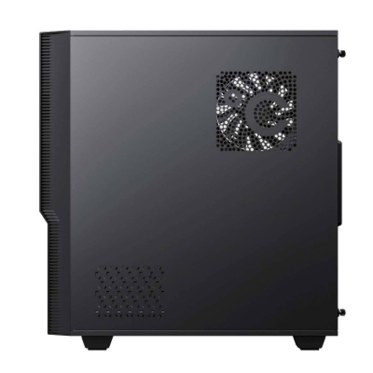 Gabinete Gamer Gamemax Ninja 3611 COC, Mid Tower, RGB, Vidro Temperado, Preto, E-ATX, Sem Fonte, Com 2 Fans