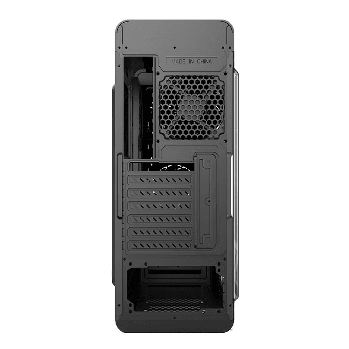 Gabinete Gamer Gamemax Optical G510, Mid Tower, Com 3 Fans, Vidro Temperado, White, Sem Fonte