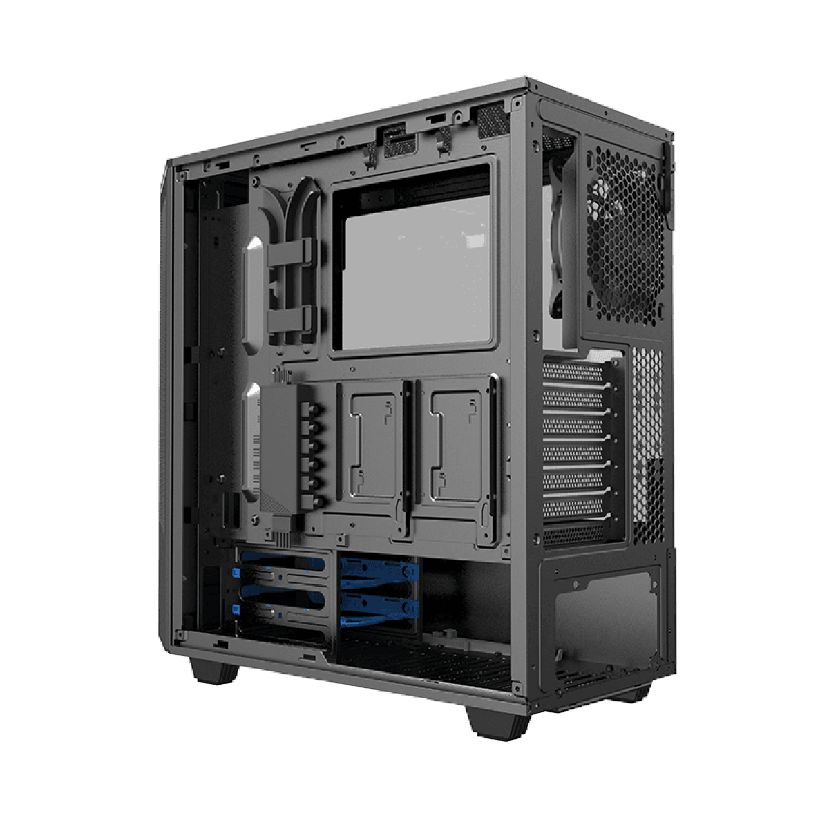 Gabinete Gamer Gamemax Paladin T801, Mid Tower, ARGB, Vidro Temperado, Black, E-ATX, Sem Fonte, Com 1 Fan