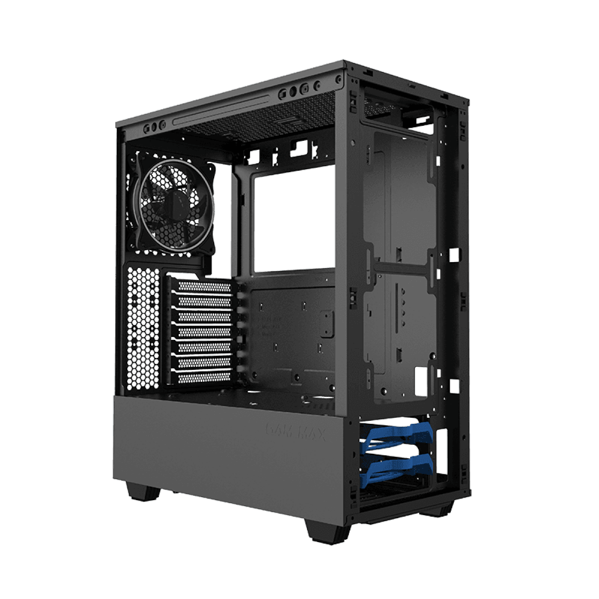 Gabinete Gamer Gamemax Paladin T801, Mid Tower, ARGB, Vidro Temperado, Black, E-ATX, Sem Fonte, Com 1 Fan
