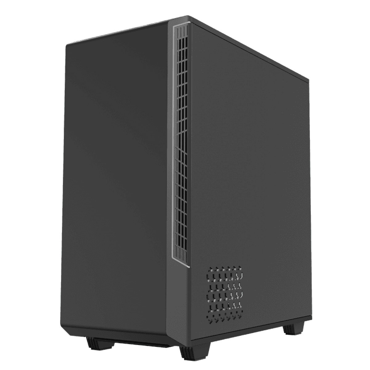 Gabinete Gamer Gamemax Panda,  Mid Tower, Vidro Temperado, Black, Sem Fonte, Com 1 Fan