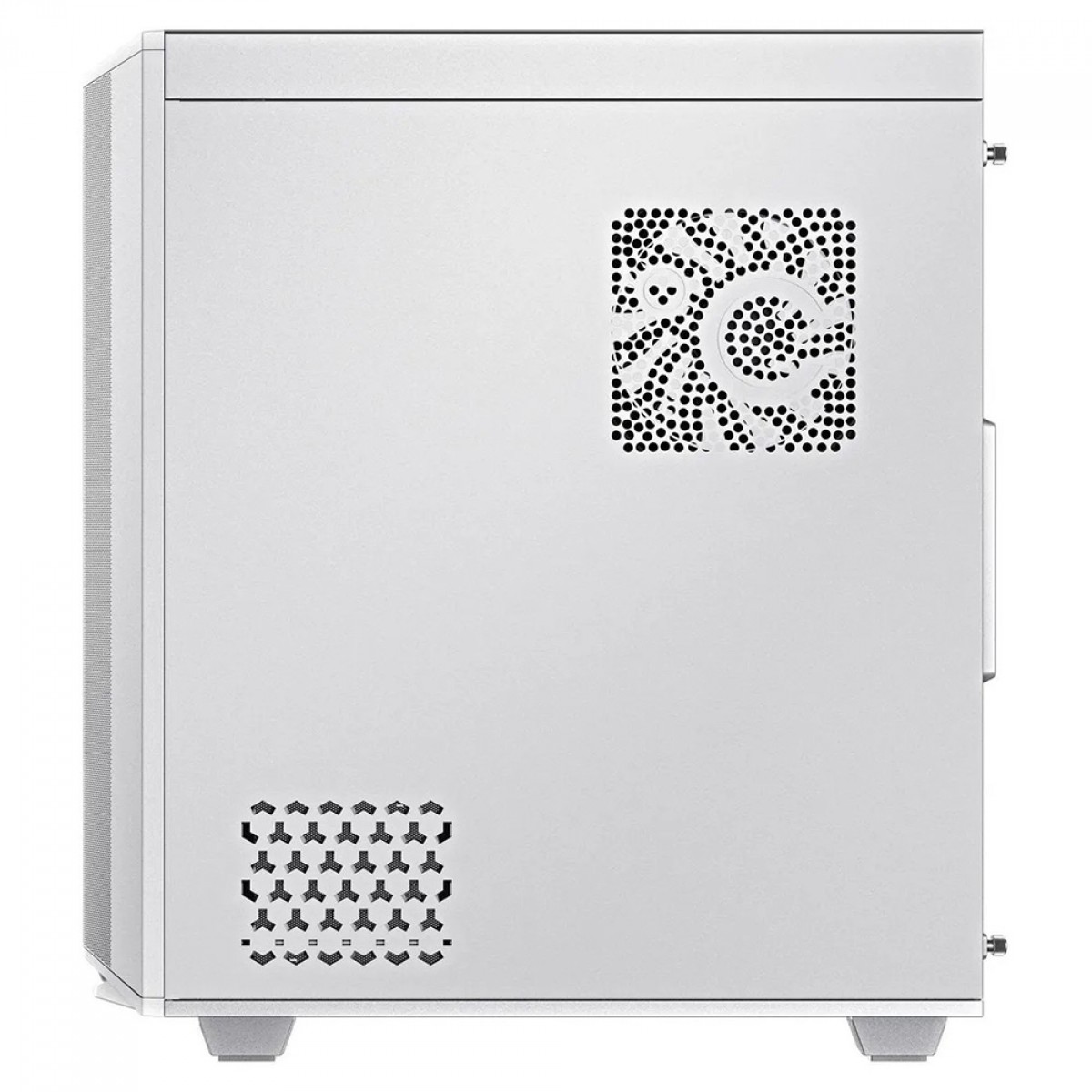 Gabinete Gamer Gamemax Precision, ARGB, 8808, White, Mid Tower, Vidro Temperado, E-ATX, Sem Fonte, Com 2 Fans