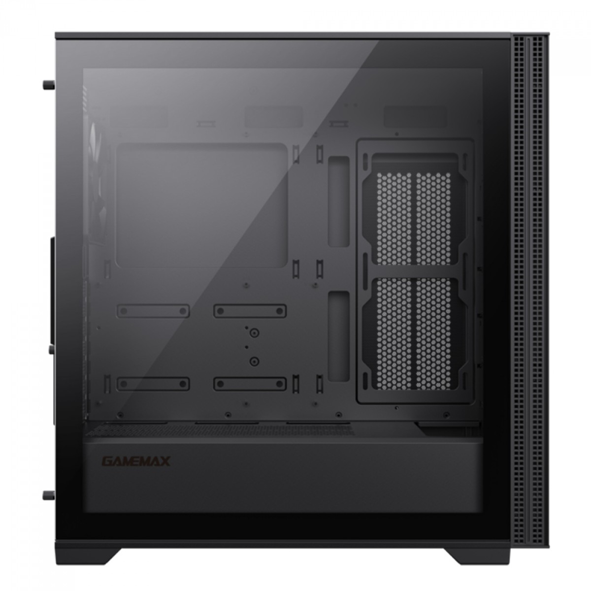 Gabinete Gamer Gamemax Quest Black, Mid Tower, E-ATX, Vidro Temperado, Preto, Sem Fonte, Sem Fan