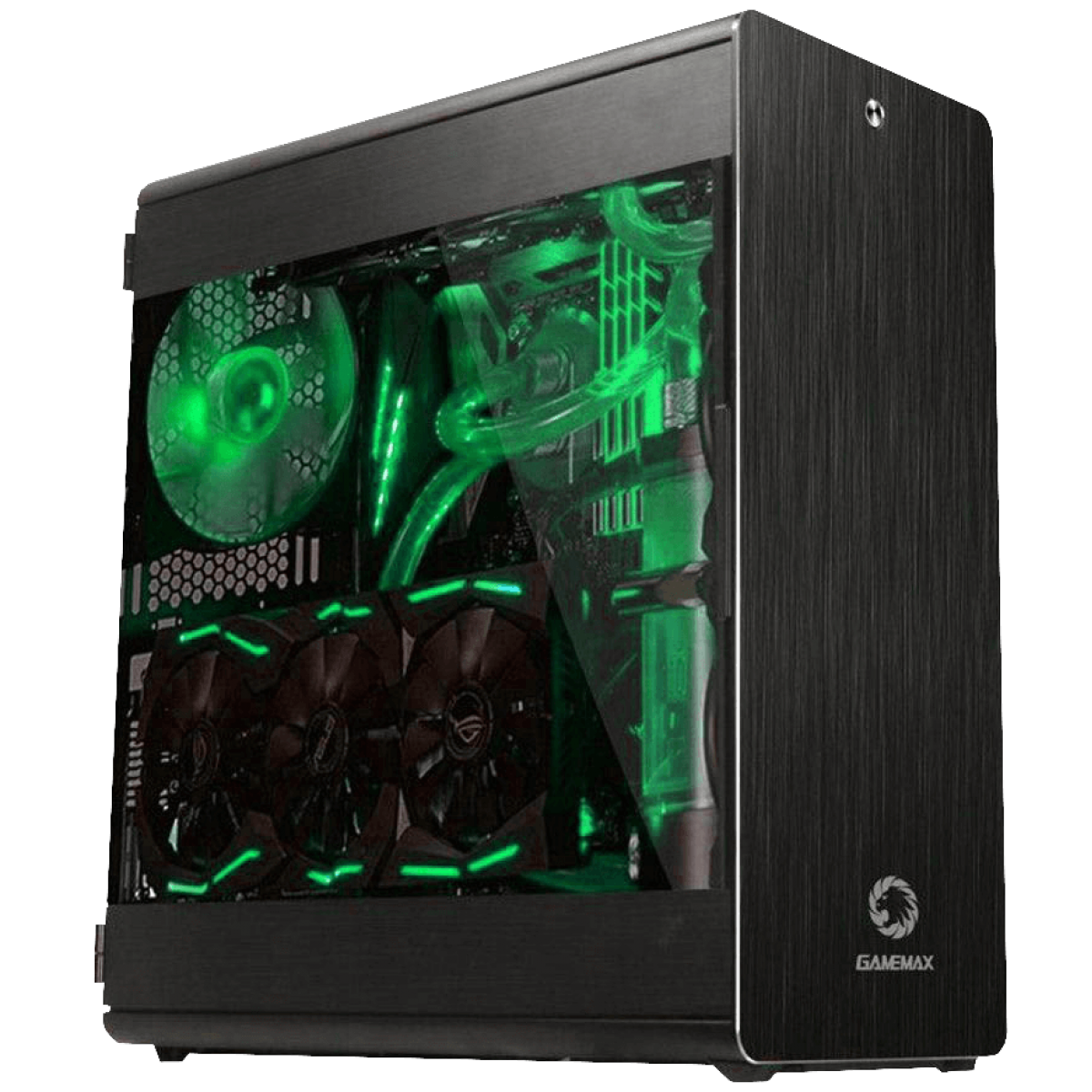 Gabinete Gamer Gamemax Raider X, Full Tower, Lateral em Acrílico, Black, Sem Fonte, Sem Fan