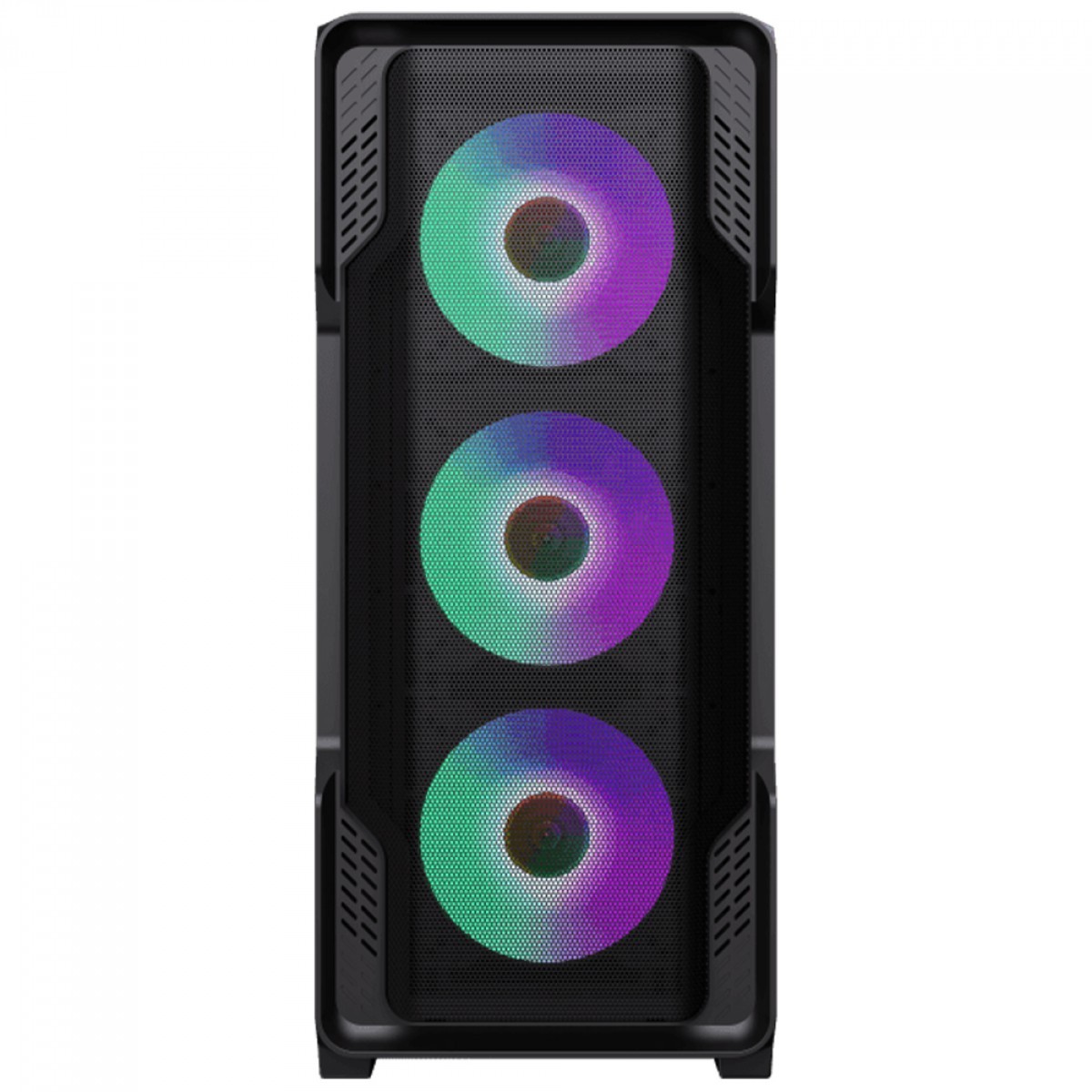 Gabinete Gamer Gamemax Siege Black, Mid Tower, EATX, Vidro Temperado, Preto, Sem Fonte, Sem Fan