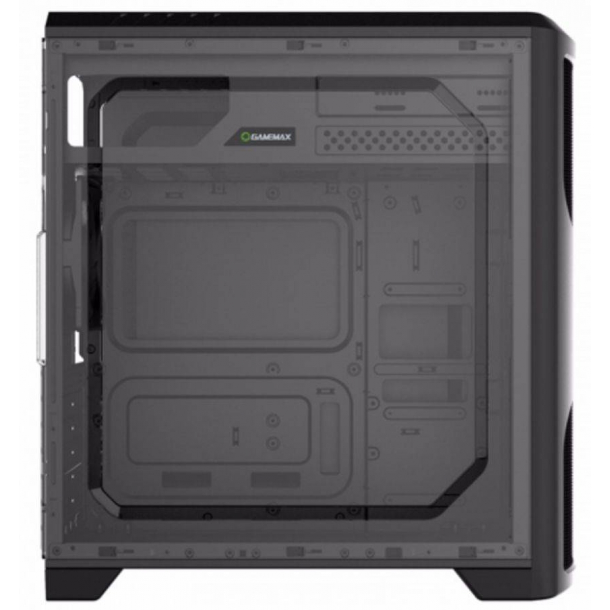 Gabinete Gamer Gamemax Wave G562W, Mid Tower, Com 1 Fan White, Lateral em Acrílico, Black, Sem Fonte