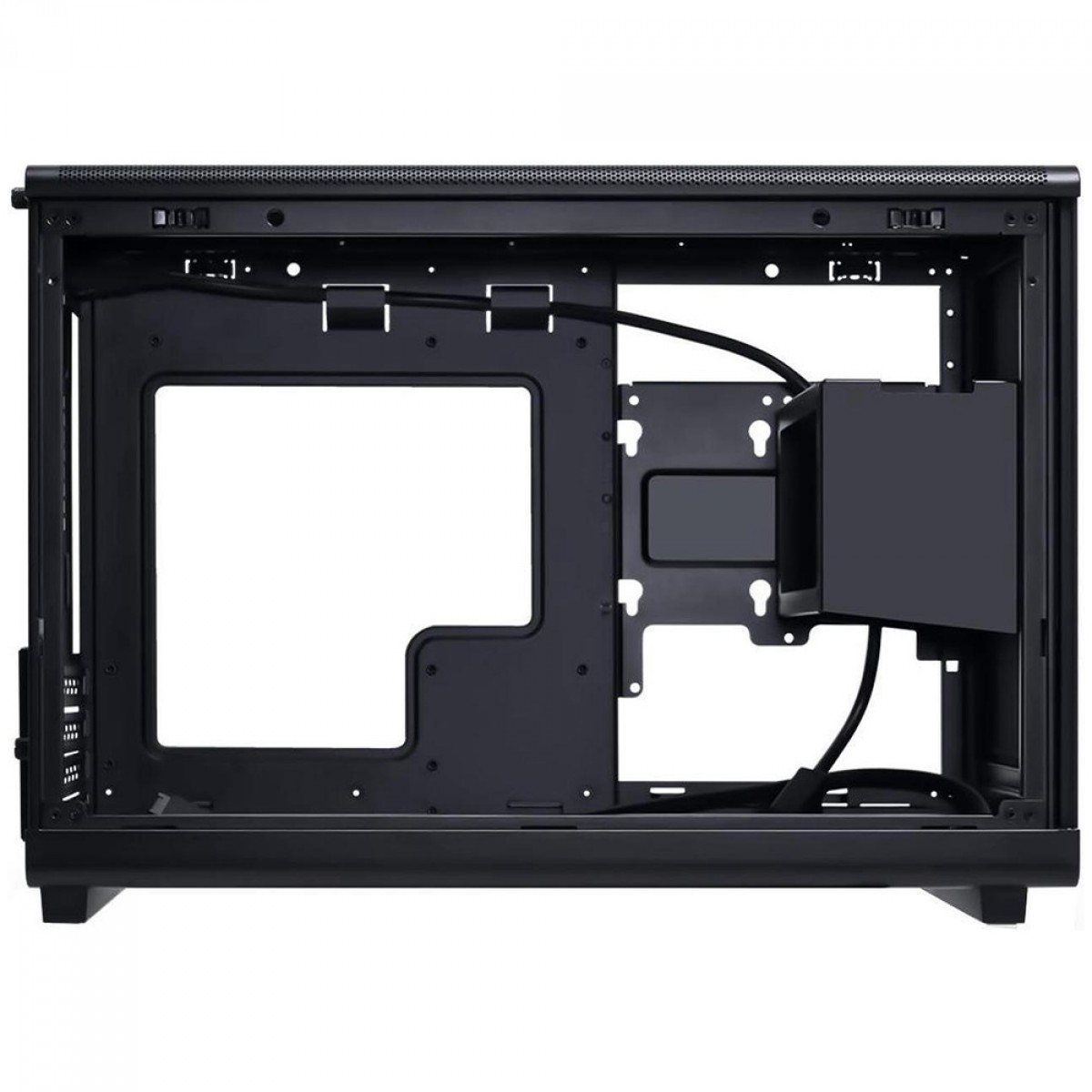 Gabinete Gamer Lian Li 011 A3-mATX, Mini Tower, Aço, M-ATX, Sem Fonte, Sem Fan, Black, A3-MATX BLACK