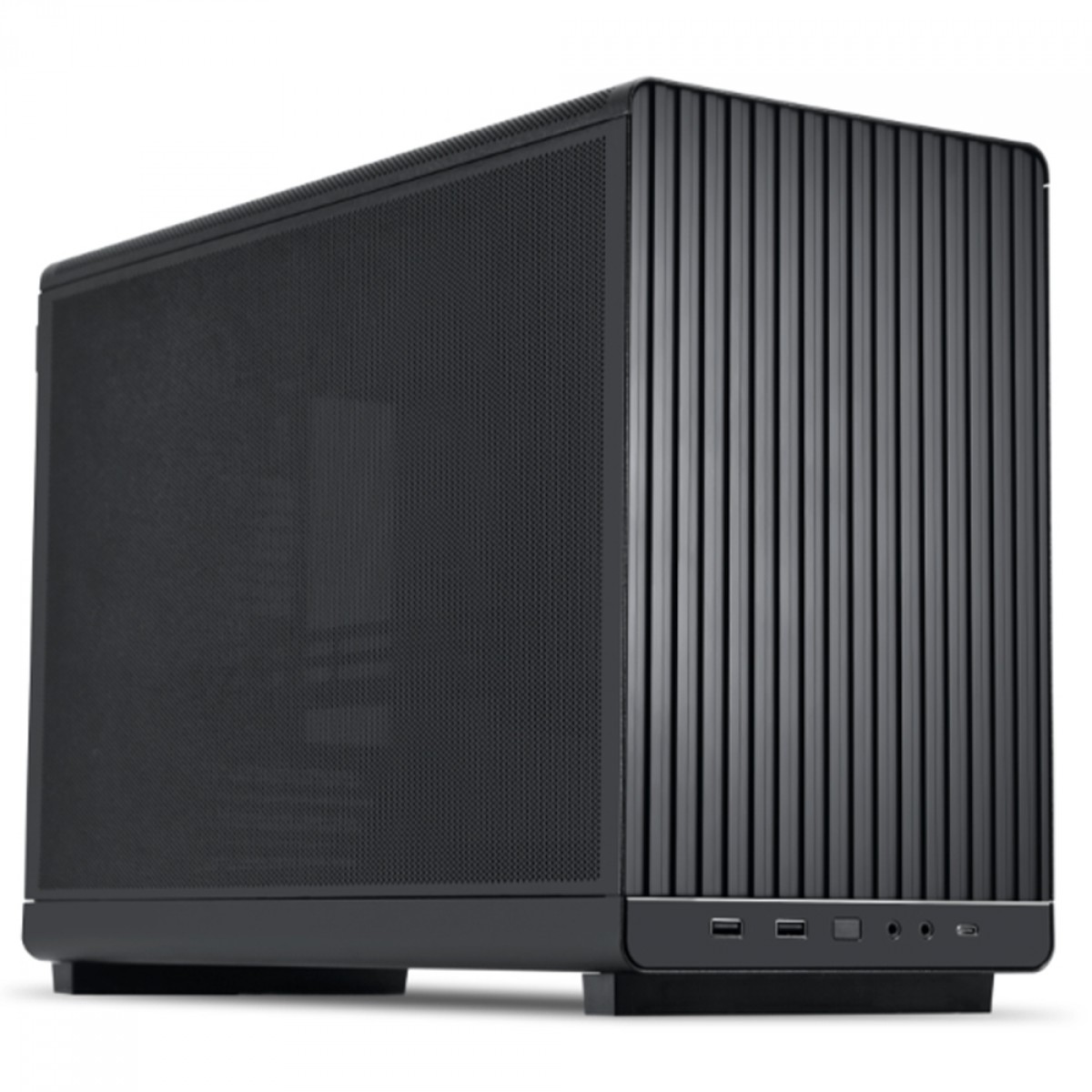 Gabinete Gamer Lian Li 011 A3-mATX, Mini Tower, Aço, M-ATX, Sem Fonte, Sem Fan, Black, A3-MATX BLACK