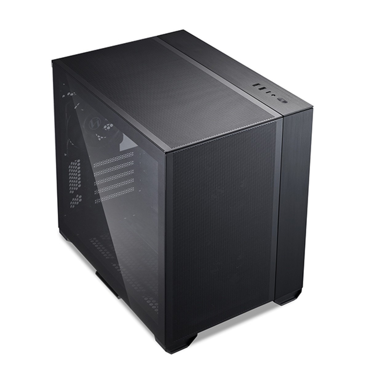 Gabinete Gamer Lian Li 011 Air Mini, Mini Tower, Vidro Temperado, Black, ATX, Sem Fonte, Com 3 Fans, O11 AM X