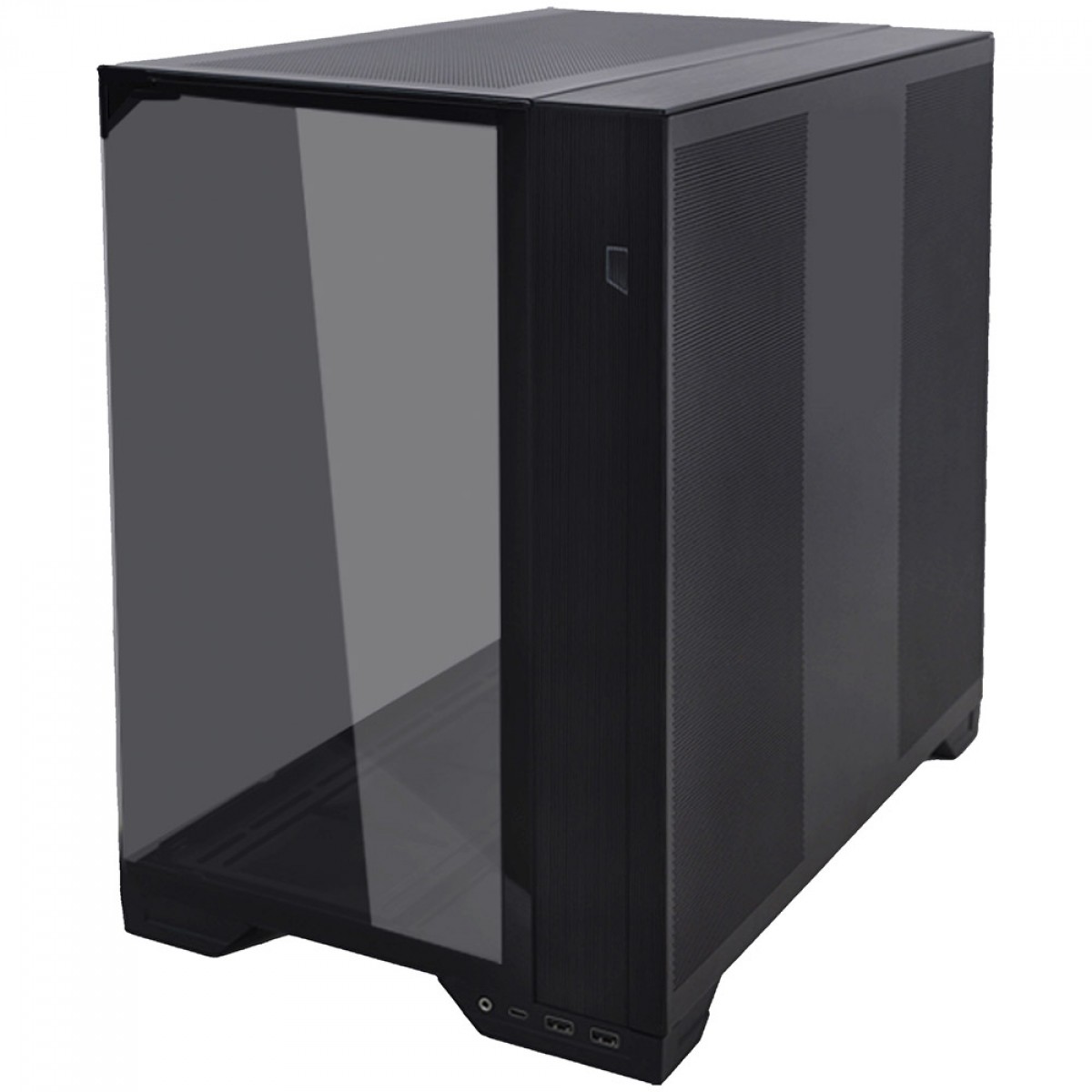 Gabinete Gamer Lian Li 011 Vision Compact, Mid Tower, Vidro Temperado, E-ATX, Sem Fonte, Sem Fan, Black, O11VPX-M BLACK