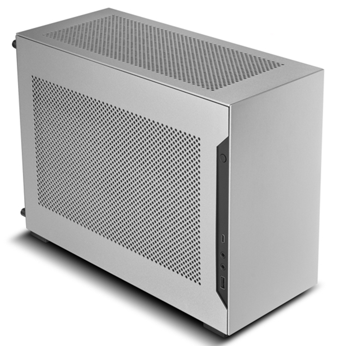 Gabinete Gamer Lian li A4-H20 A4 Silver, Mini-ITX, Mini Tower, Sem Fonte, Sem Fan, A4-H20 A4 SILVER