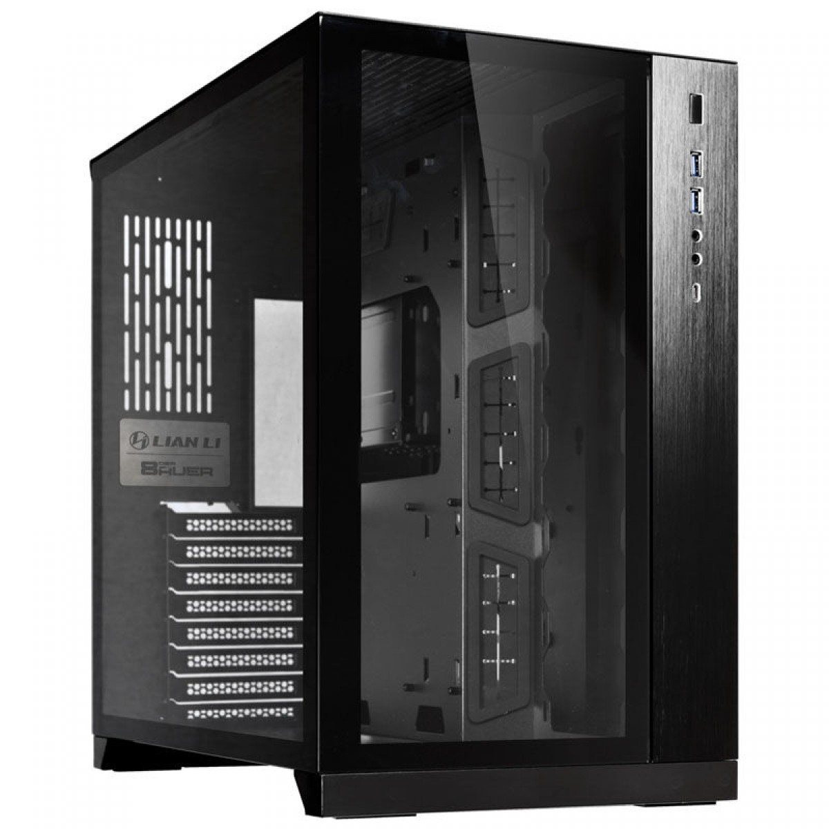 Gabinete Gamer Lian Li O11 Dynamic, Mid Tower, Vidro Temperado, Black, Sem Fonte, Sem Fan, PC-O11 DX