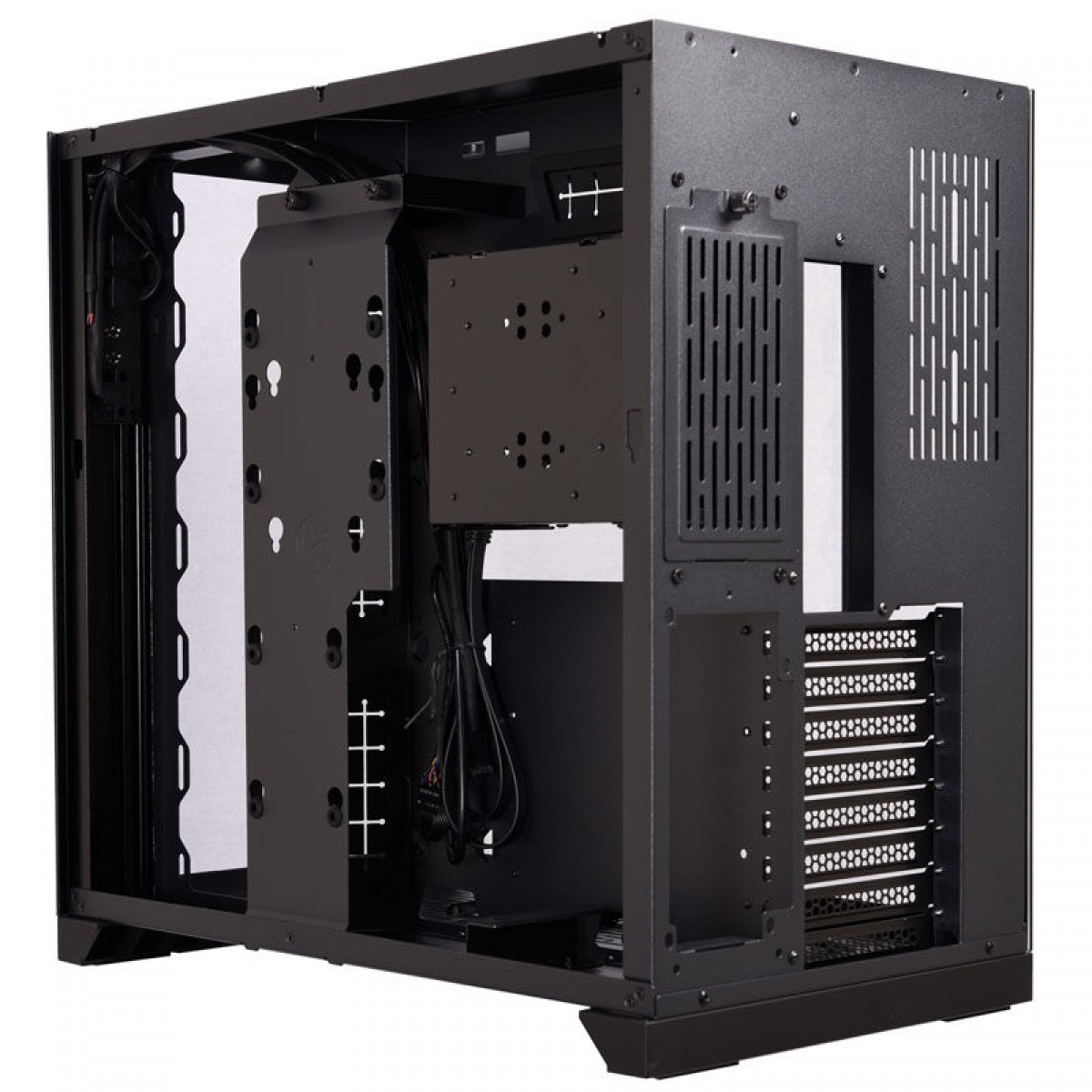 Gabinete Gamer Lian Li O11 Dynamic, Mid Tower, Vidro Temperado, Black, Sem Fonte, Sem Fan, PC-O11 DX