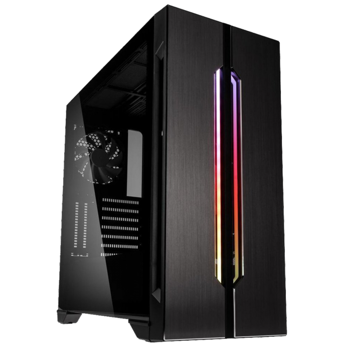 Gabinete Gamer Lian Li Lancool One Digital, Mid Tower, Vidro Temperado, Black, Sem Fonte, Sem Fan