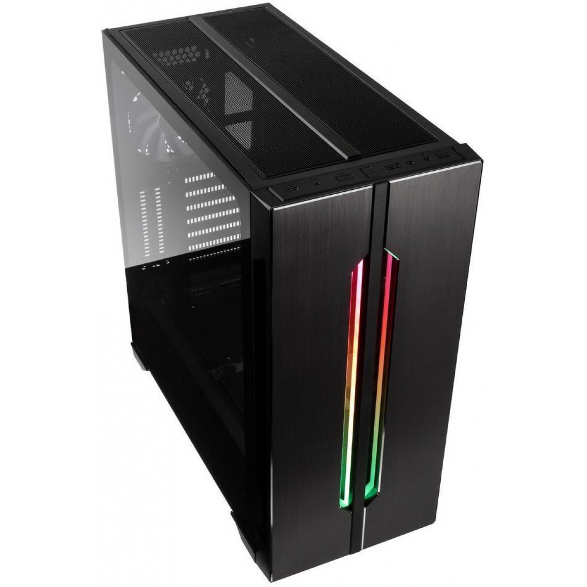 Gabinete Gamer Lian Li Lancool One Digital, Mid Tower, Vidro Temperado, Black, Sem Fonte, Sem Fan
