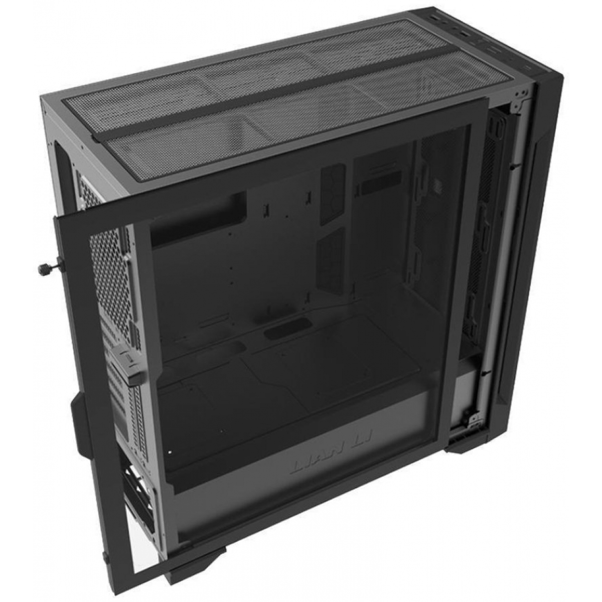 Gabinete Gamer Lian Li Lancool One Digital, Mid Tower, Vidro Temperado, Black, Sem Fonte, Sem Fan