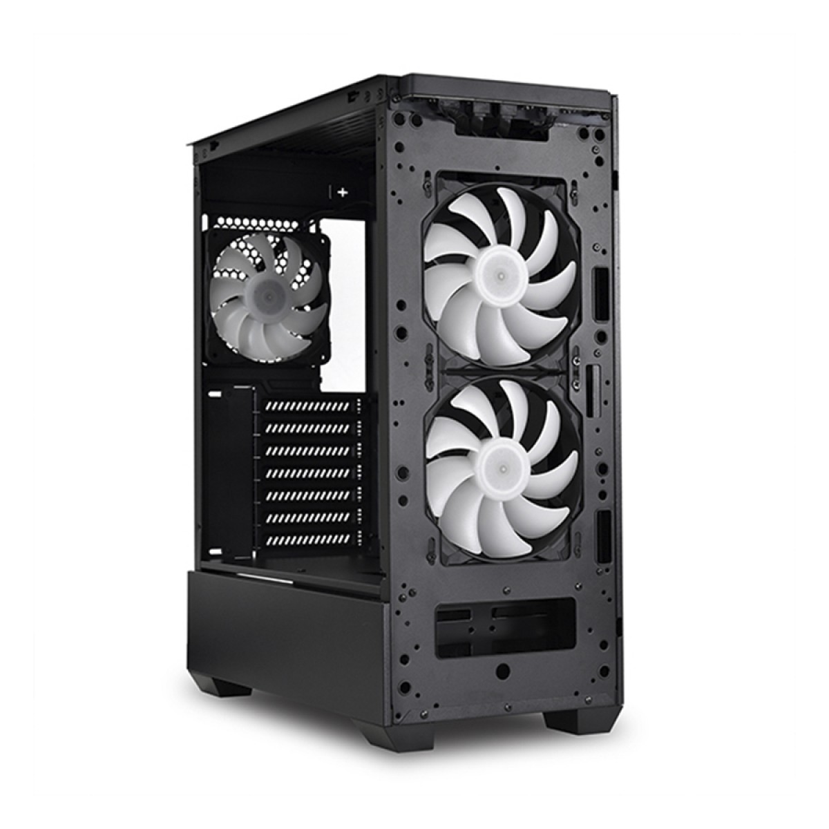 Gabinete Gamer Lian Li Lancool 205 Mesh, Com 3 Fans ARGB, Mid Tower ATX,  Vidro Temperado, Black, Sem Fonte