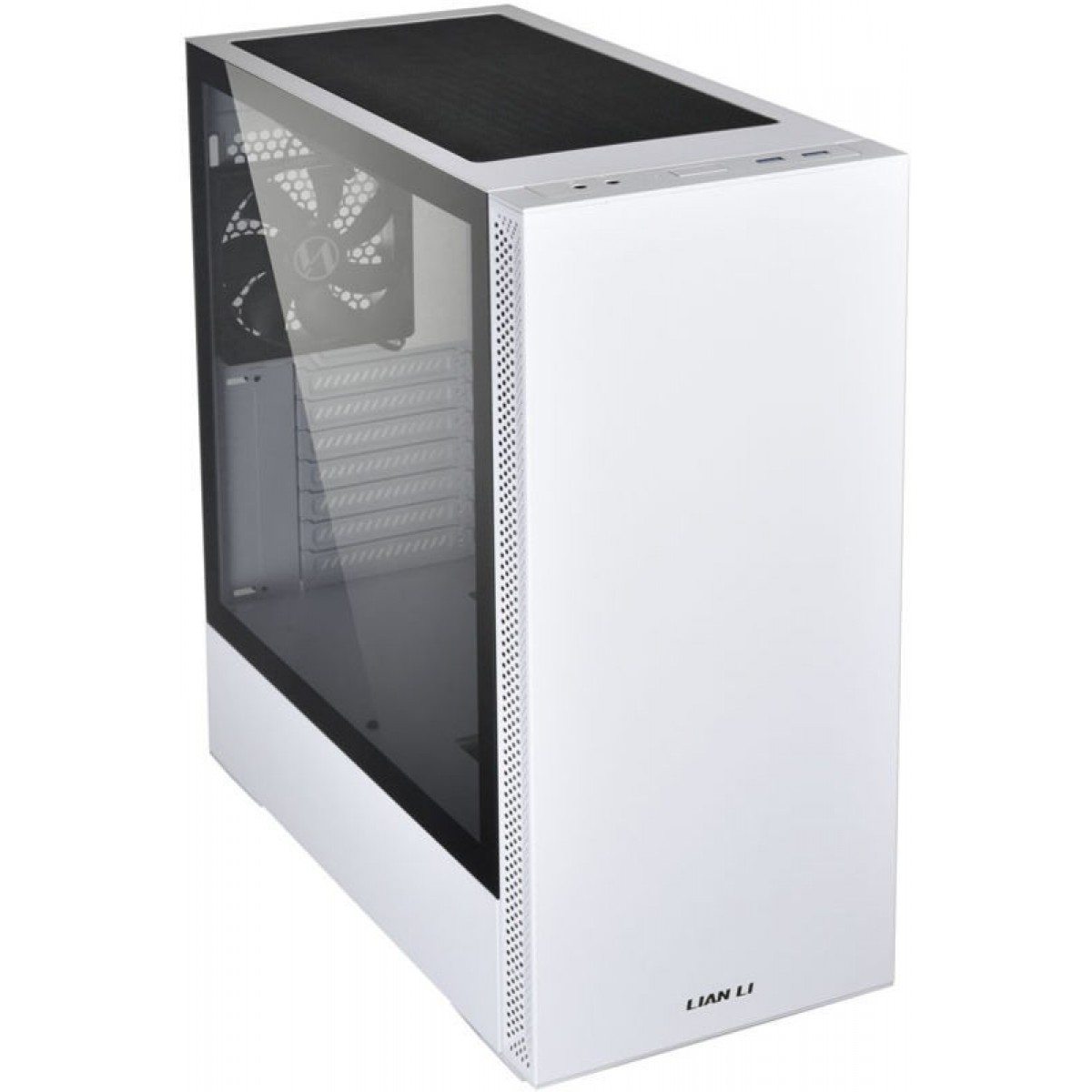 Gabinete Gamer Lian Li Lancool 205, Mid Tower, Vidro Temperado, White, Sem Fonte, Com 2 Fans