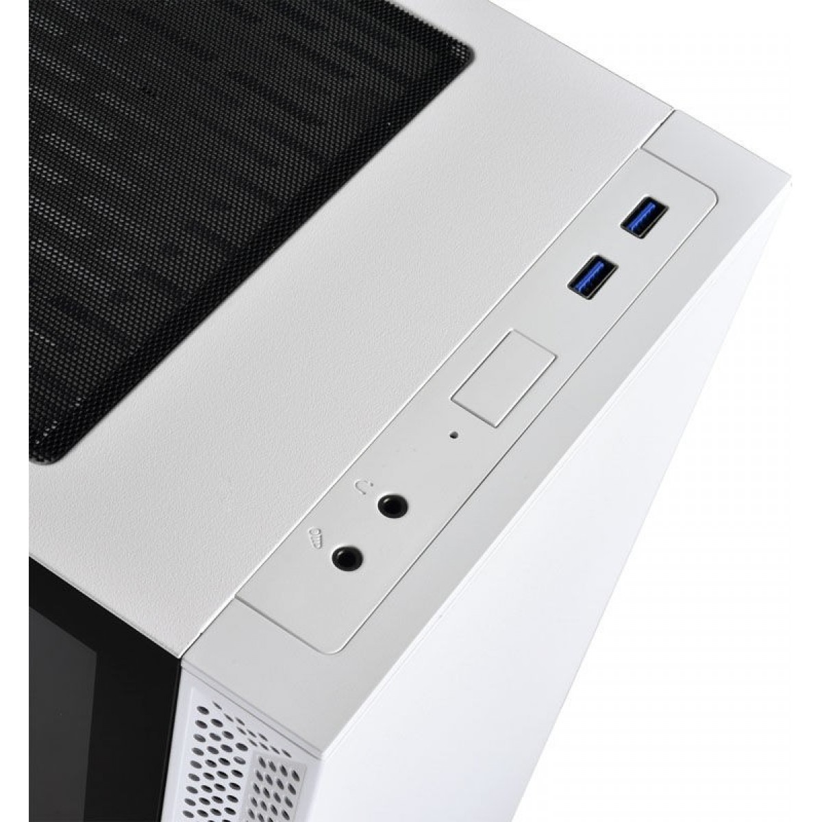 Gabinete Gamer Lian Li Lancool 205, Mid Tower, Vidro Temperado, White, Sem Fonte, Com 2 Fans