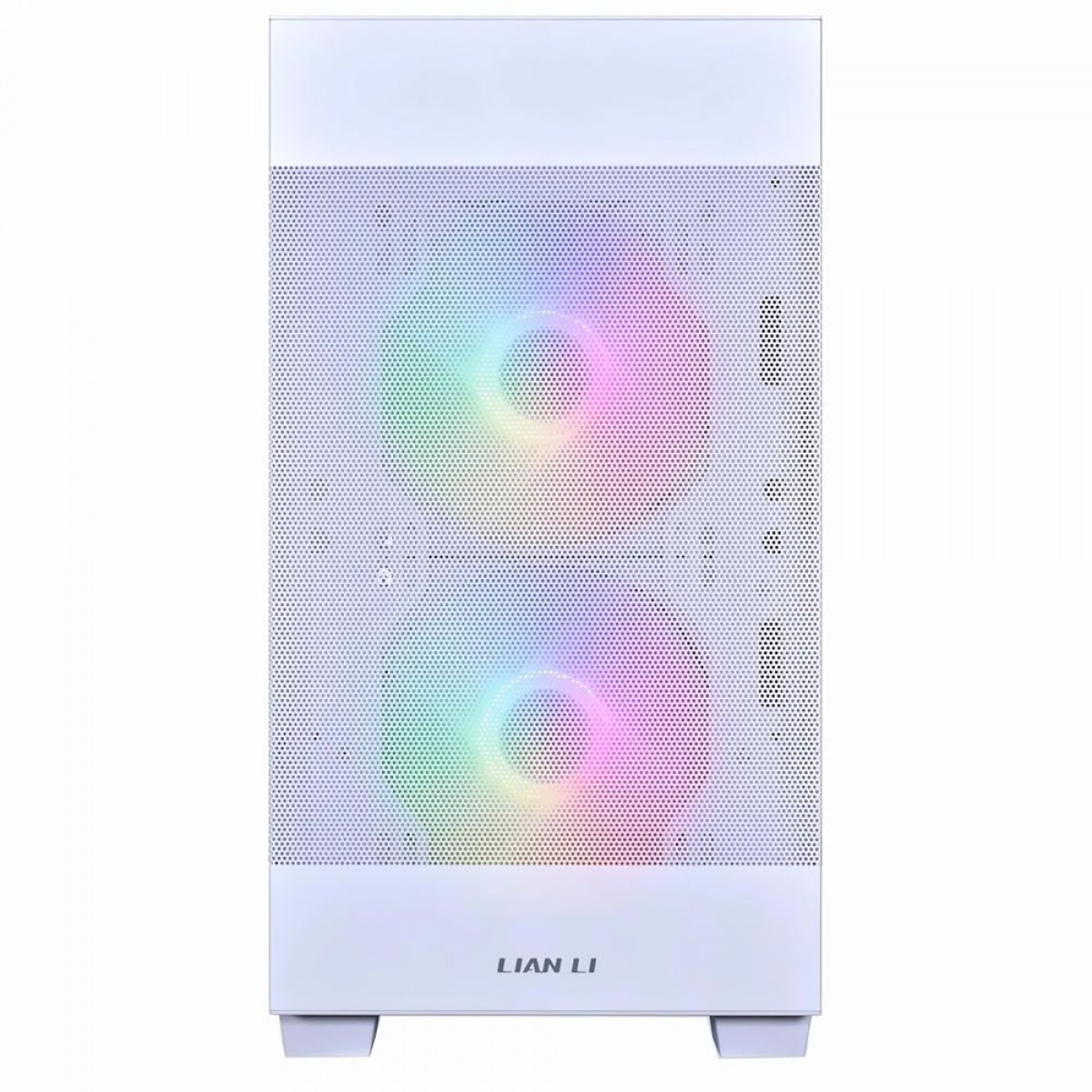Gabinete Gamer Lian Li Lancool 205M, Mesh, RGB, Mid Tower, Vidro Temperado, Sem Fonte, Branco, Com 2 Fans