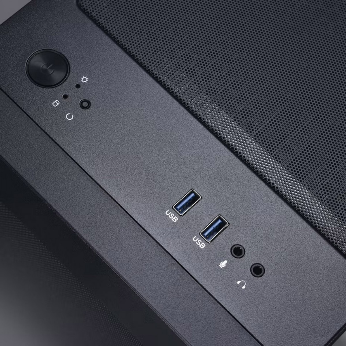 Gabinete Gamer Lian Li Lancool 205M, Mesh, RGB, Mid Tower, Vidro Temperado, Sem Fonte, Preto, Com 2 Fans