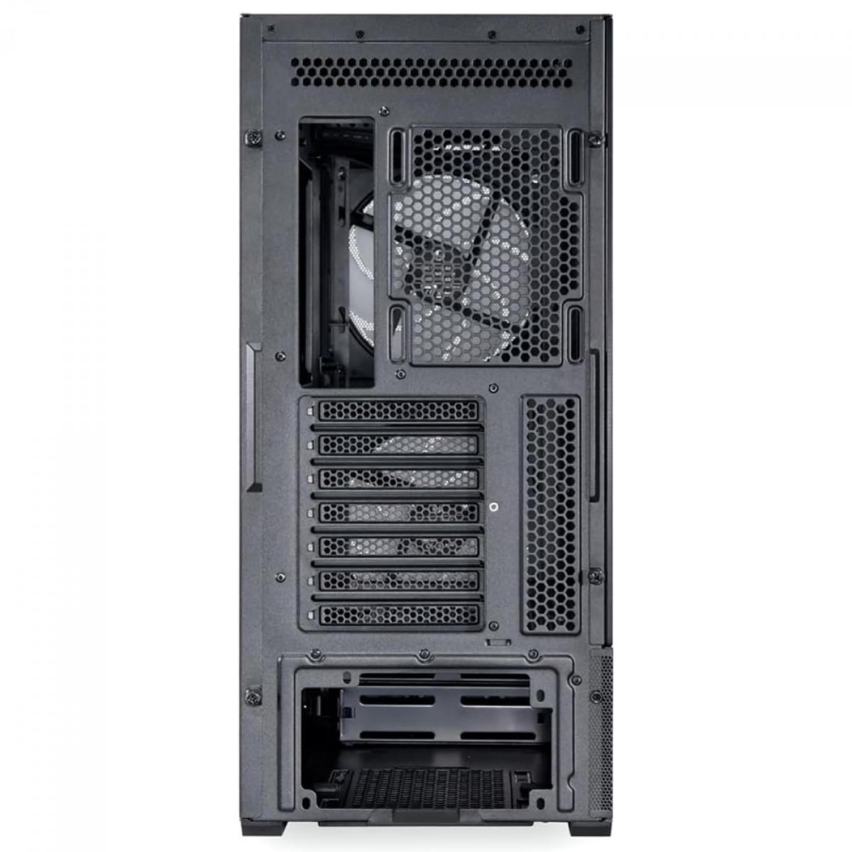Gabinete Gamer Lian Li Lancool 206 RX, Mid Tower, ATX, RGB, Vidro Temperado, Black, Com 2 Fans, LANCOOL 206RX