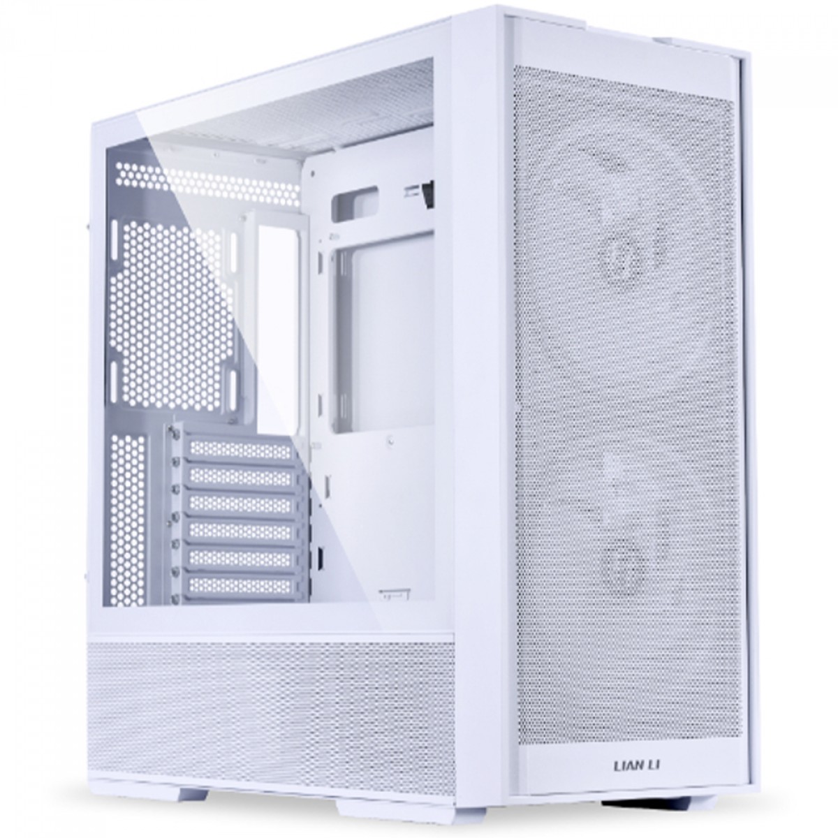 Gabinete Gamer Lian Li Lancool 206 RX, Mid Tower, ATX, RGB, Vidro Temperado, White, Com 2 Fans, LANCOOL 206RW