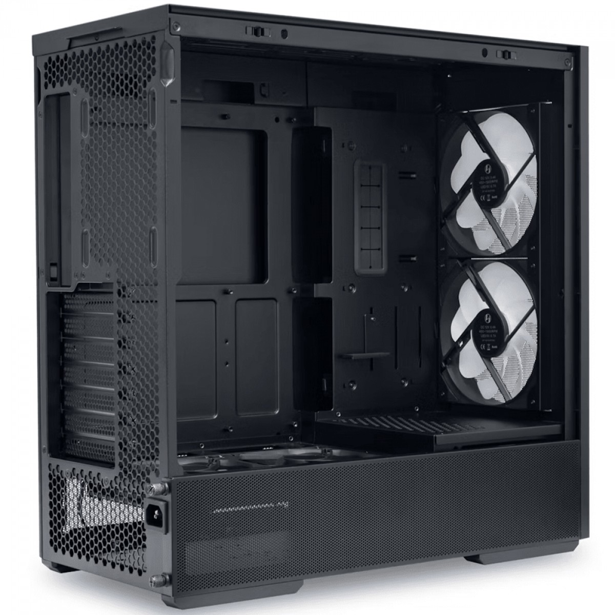 Gabinete Gamer Lian Li Lancool 207 RW, RGB, Mid Tower, Vidro Temperado, ATX, Sem Fonte, Com 4 Fans, Preto, LAN207RX BLACK