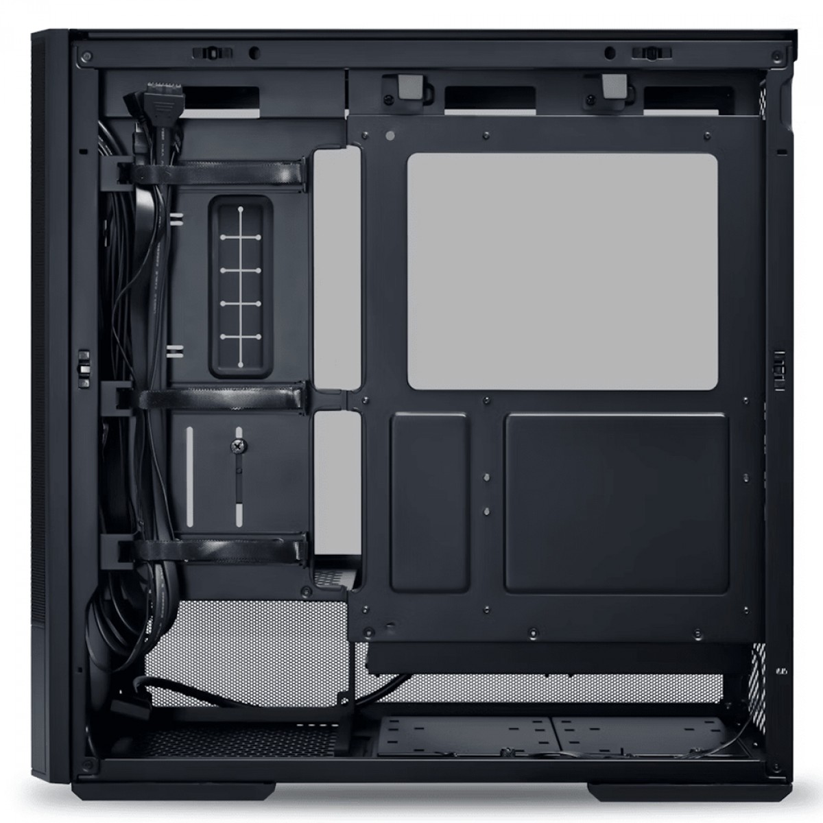 Gabinete Gamer Lian Li Lancool 207 RW, RGB, Mid Tower, Vidro Temperado, ATX, Sem Fonte, Com 4 Fans, Preto, LAN207RX BLACK