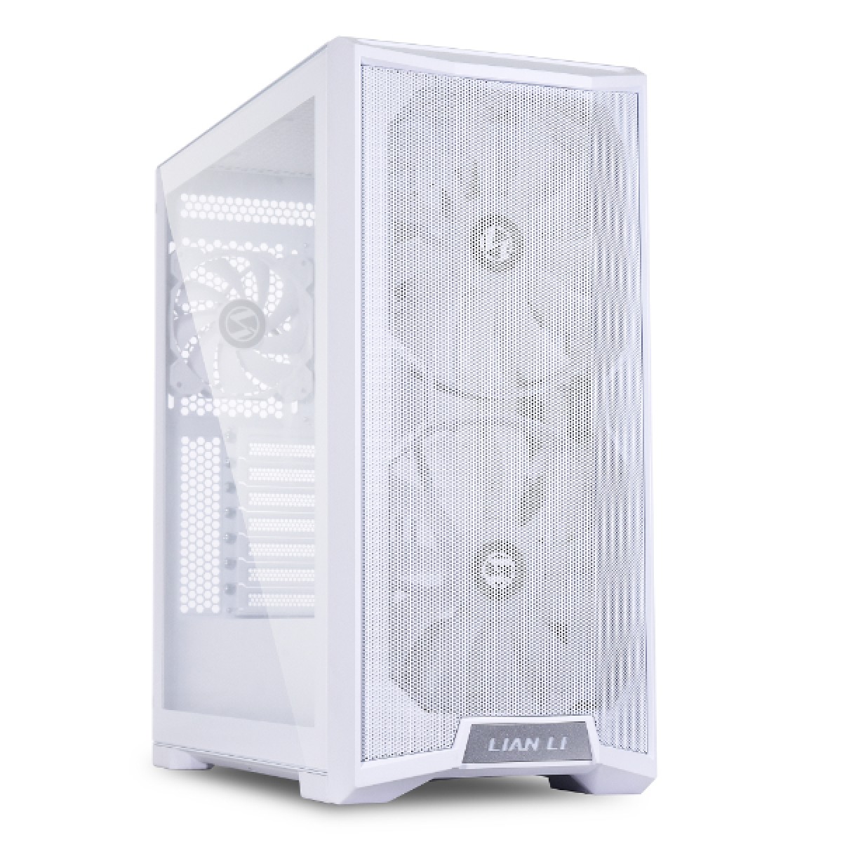Gabinete Gamer Lian Li Lancool 215, RGB, Mid Tower, Vidro Temperado, White, ATX, Sem Fonte, Com 3 Fans