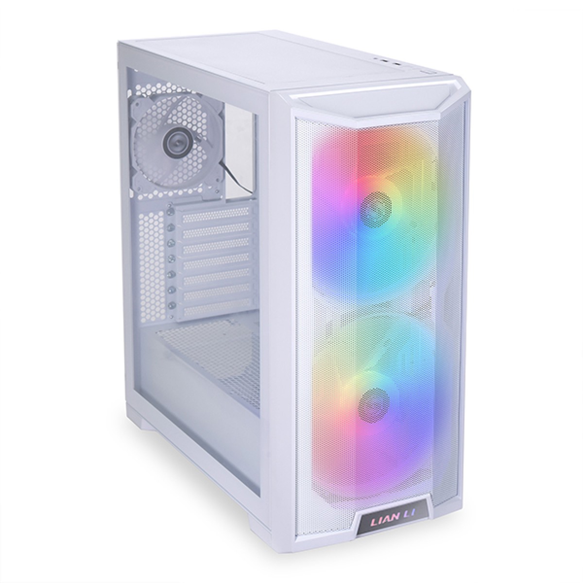 Gabinete Gamer Lian Li Lancool 215, RGB, Mid Tower, Vidro Temperado, White, ATX, Sem Fonte, Com 3 Fans