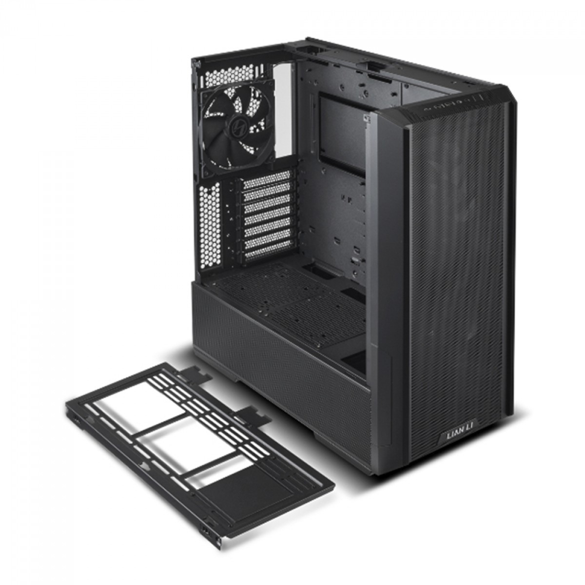Gabinete Gamer Lian Li Lancool 216, RGB, Mid Tower, Vidro Temperado, Black, ATX, Sem Fonte, Com 3 Fans, LANCOOL 216RX BLACK
