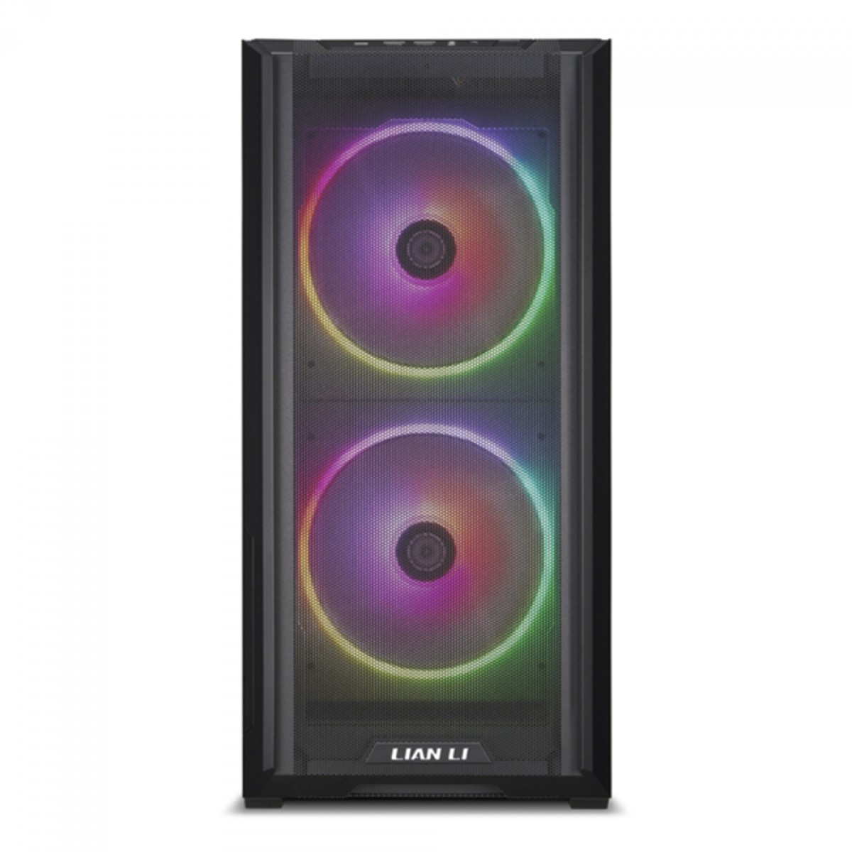 Gabinete Gamer Lian Li Lancool 216, RGB, Mid Tower, Vidro Temperado, Black, ATX, Sem Fonte, Com 3 Fans, LANCOOL 216RX BLACK