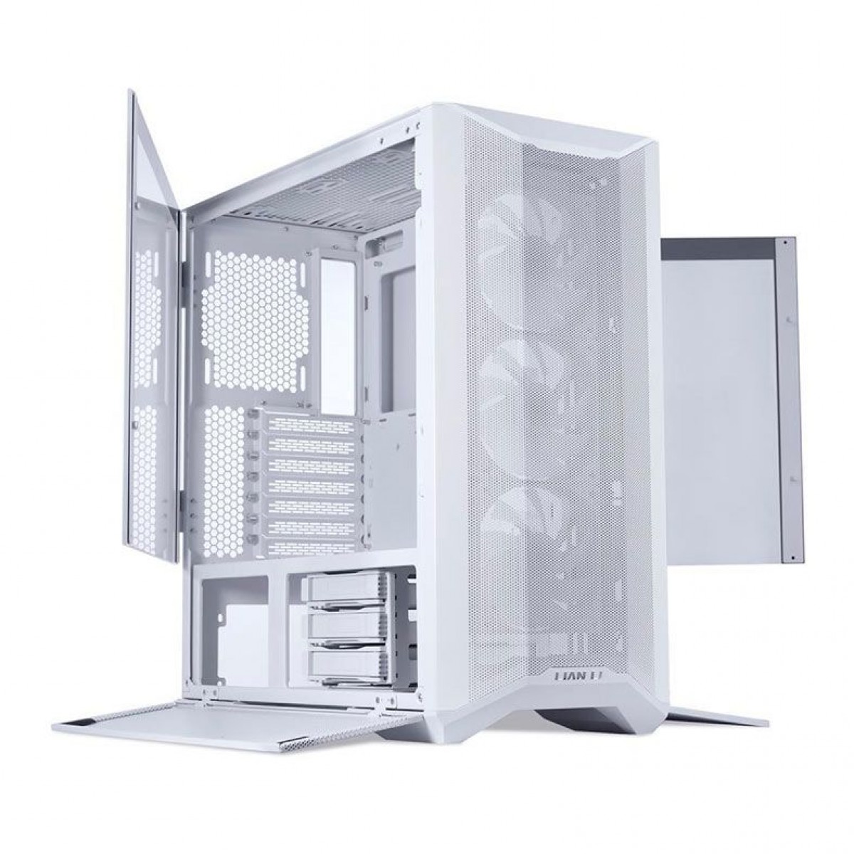 Gabinete Gamer Lian Li, Lancool II Mesh C RGB-S, Mid Tower, Vidro Temperado, White, Sem Fonte, Com 3 Fans