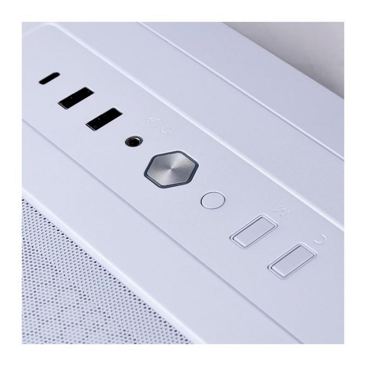 Gabinete Gamer Lian Li, Lancool II Mesh C RGB-S, Mid Tower, Vidro Temperado, White, Sem Fonte, Com 3 Fans