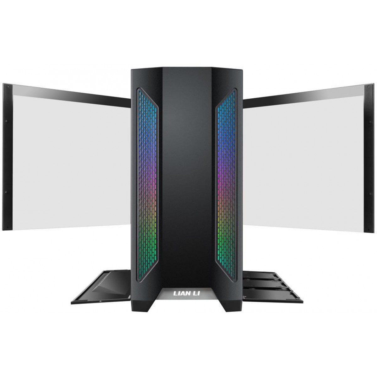 Gabinete Gamer Lian Li Lancool II RGB, Mid Tower, Vidro Temperado, black, Sem Fonte, Com 3 Fans