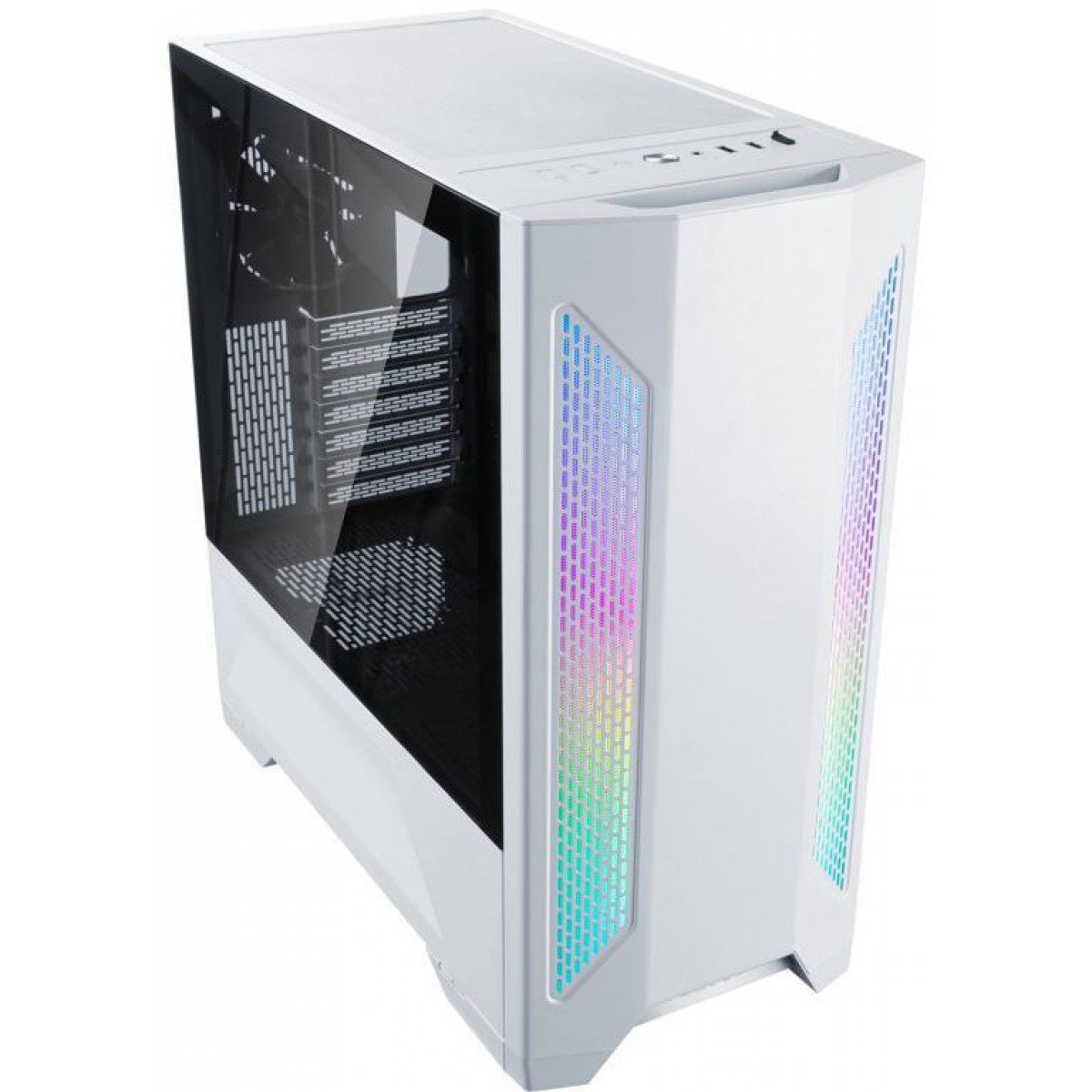 Gabinete Gamer Lian Li Lancool II RGB, Mid Tower, Vidro Temperado, White, Sem Fonte, Com 3 Fans