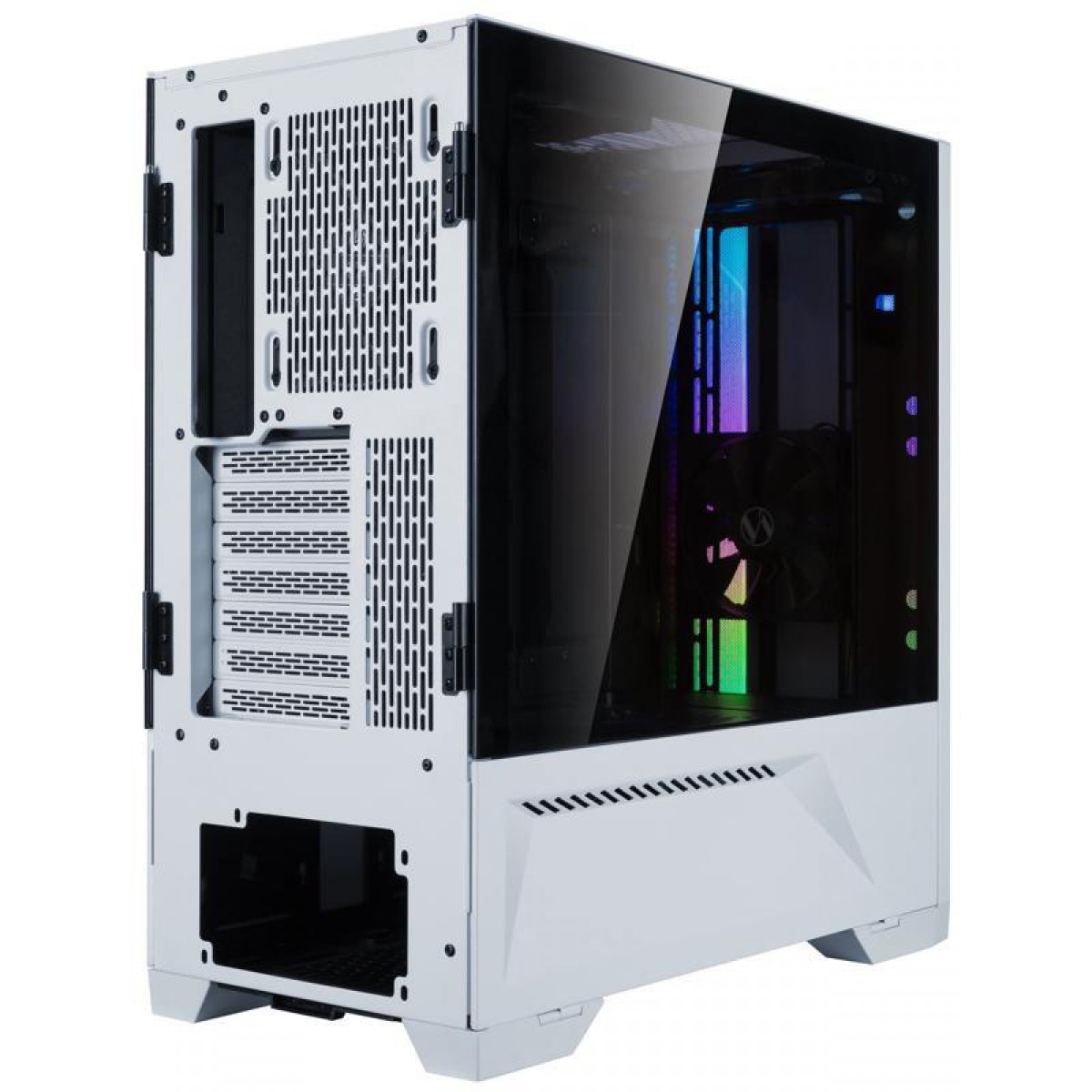 Gabinete Gamer Lian Li Lancool II RGB, Mid Tower, Vidro Temperado, White, Sem Fonte, Com 3 Fans