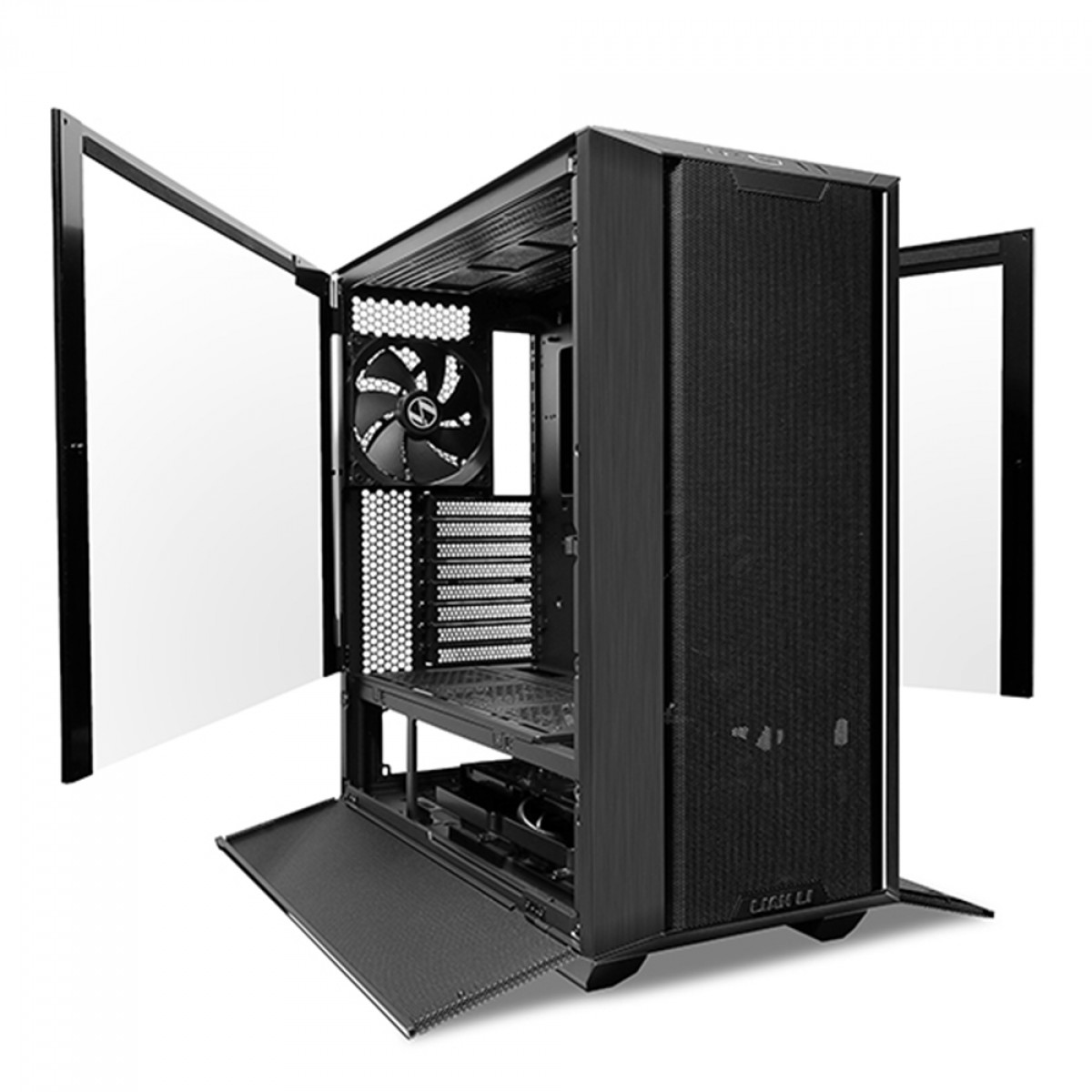 Gabinete Gamer Lian Li Lancool III, Mid Tower, Vidro Temperado, Black, E-ATX, Sem Fonte, Com 4 Fans, LANCOOL 3-X