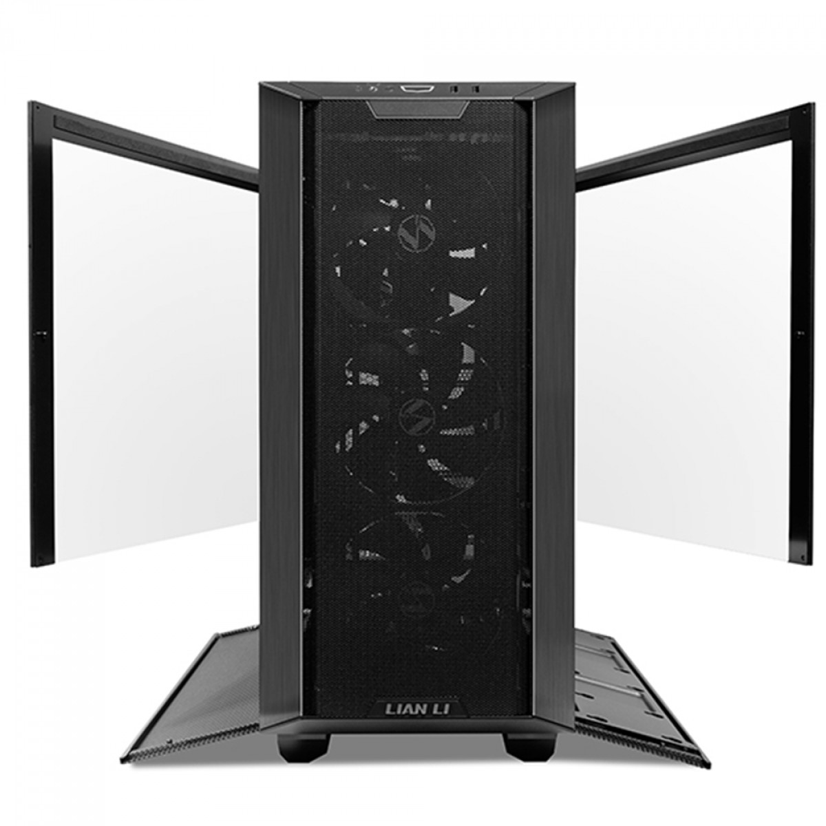 Gabinete Gamer Lian Li Lancool III, Mid Tower, Vidro Temperado, Black, E-ATX, Sem Fonte, Com 4 Fans, LANCOOL 3-X