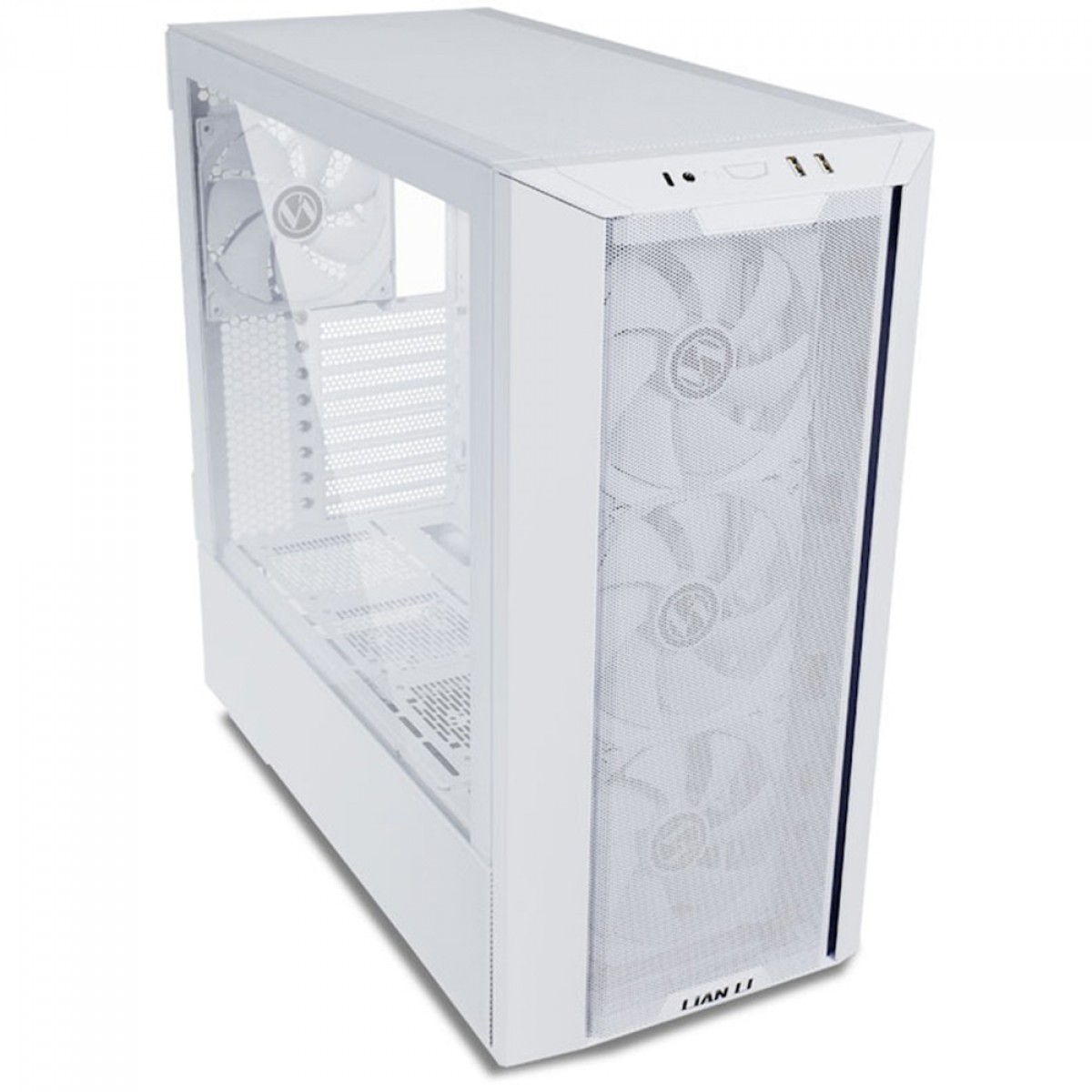 Gabinete Gamer Lian Li Lancool III, Mid Tower, Vidro Temperado, White, E-ATX, Sem Fonte, Com 4 Fans, LANCOOL 3-W