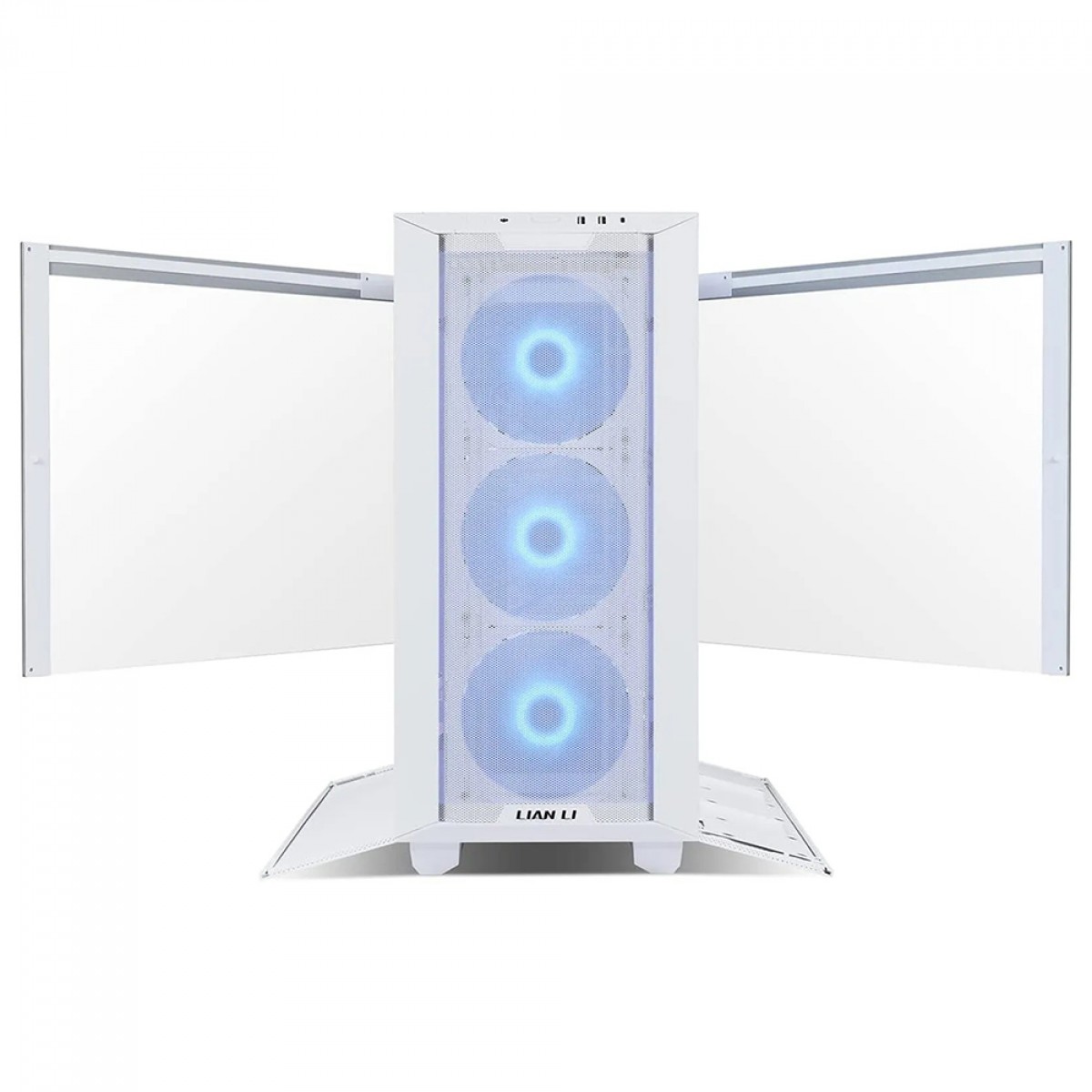 Gabinete Gamer Lian Li Lancool III, RGB, Mid Tower, Vidro Temperado, White, E-ATX, Sem Fonte, Com 4 Fans, LANCOOL 3R-W