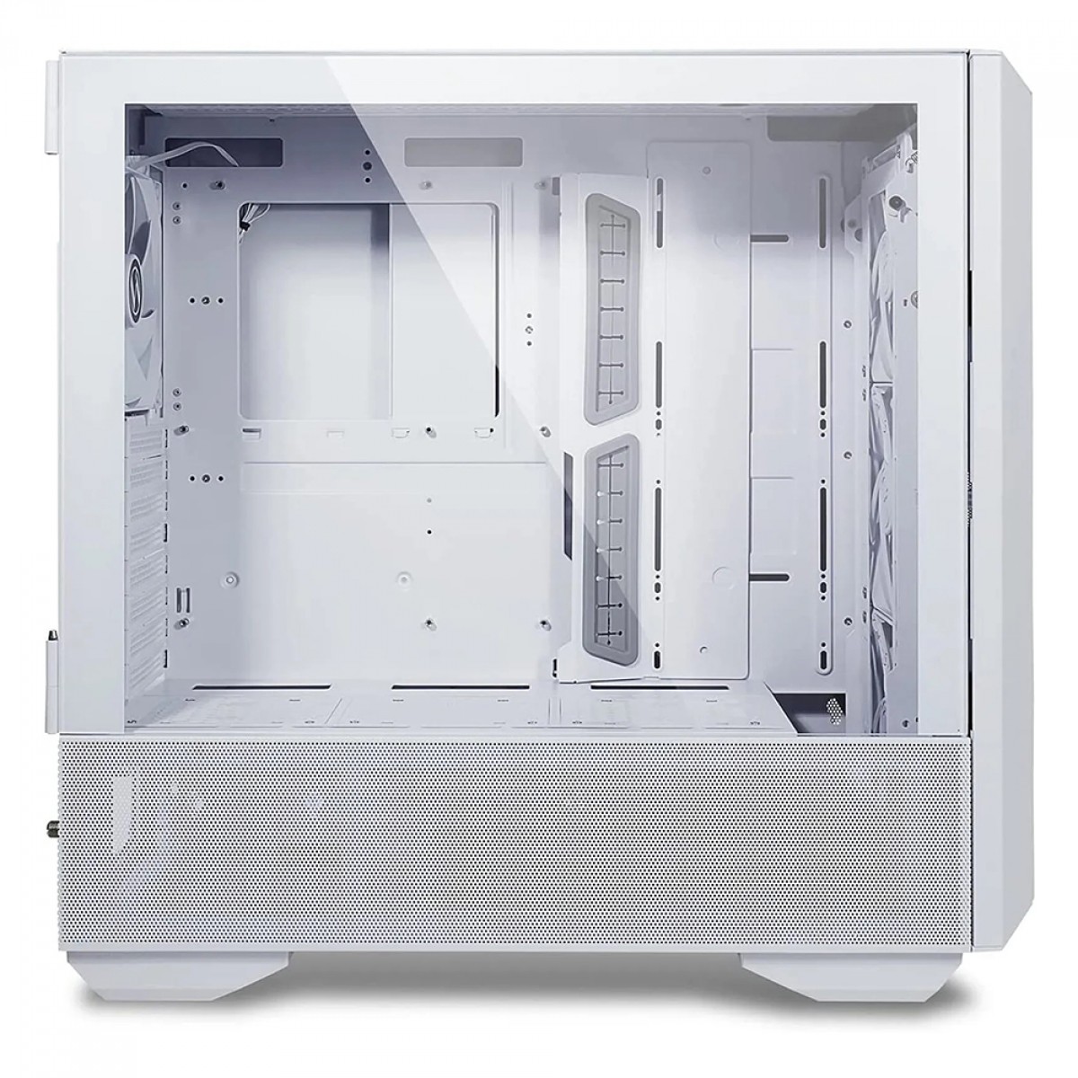 Gabinete Gamer Lian Li Lancool III, RGB, Mid Tower, Vidro Temperado, White, E-ATX, Sem Fonte, Com 4 Fans, LANCOOL 3R-W