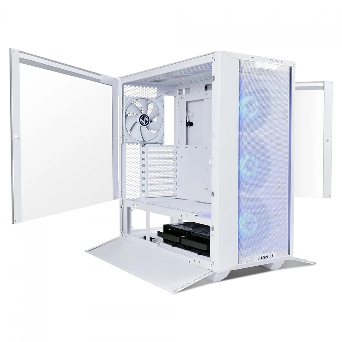 Gabinete Gamer Lian Li Lancool III, RGB, Mid Tower, Vidro Temperado, White, E-ATX, Sem Fonte, Com 4 Fans, LANCOOL 3R-W