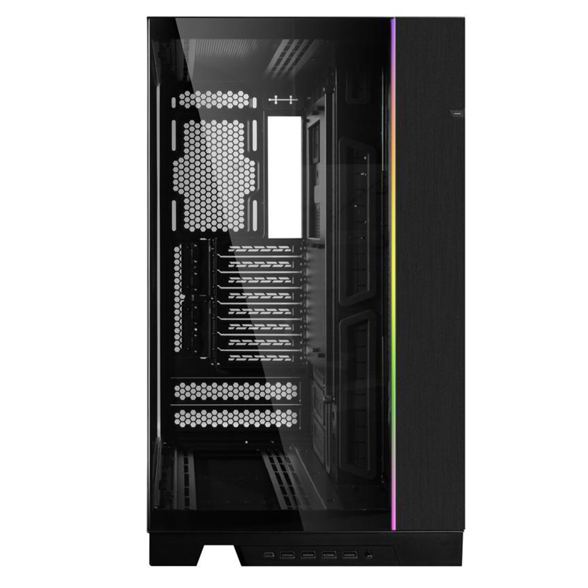 Gabinete Gamer Lian Li O11 Dynamic EVO XL , Full Tower, E-ATX, Vidro Temperado, Black, Sem Fonte, Sem Fan, O11DEXL-X