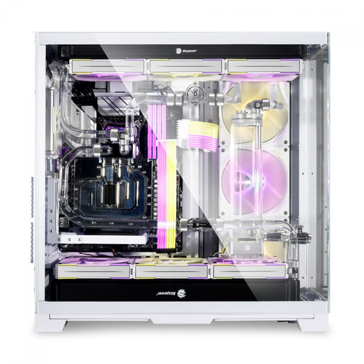 Gabinete Gamer Lian Li O11 Dynamic EVO XL, Full Tower, Vidro Temperado, White, Sem Fonte, Sem Fan, O11DEXL-W WHITE