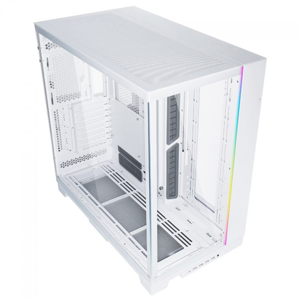 Gabinete Gamer Lian Li O11 Dynamic EVO XL, Full Tower, Vidro Temperado, White, Sem Fonte, Sem Fan, O11DEXL-W WHITE