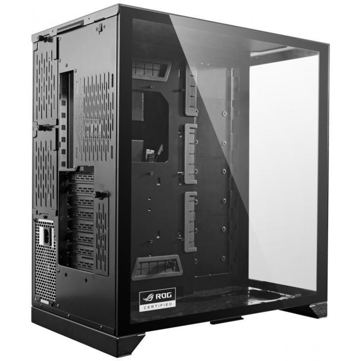 Gabinete Gamer Lian Li O11 Dynamic XL ROG, Full Tower, Vidro Temperado, Black, Sem Fonte, Sem Fan, O11DXL-X BLACK