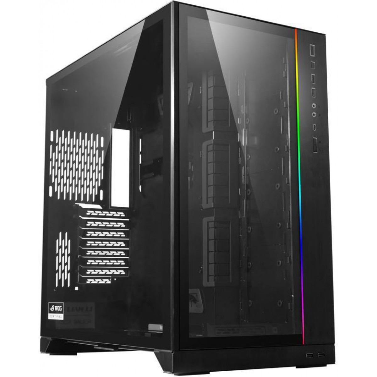 Gabinete Gamer Lian Li O11 Dynamic XL ROG, Full Tower, Vidro Temperado, Black, Sem Fonte, Sem Fan, O11DXL-X BLACK